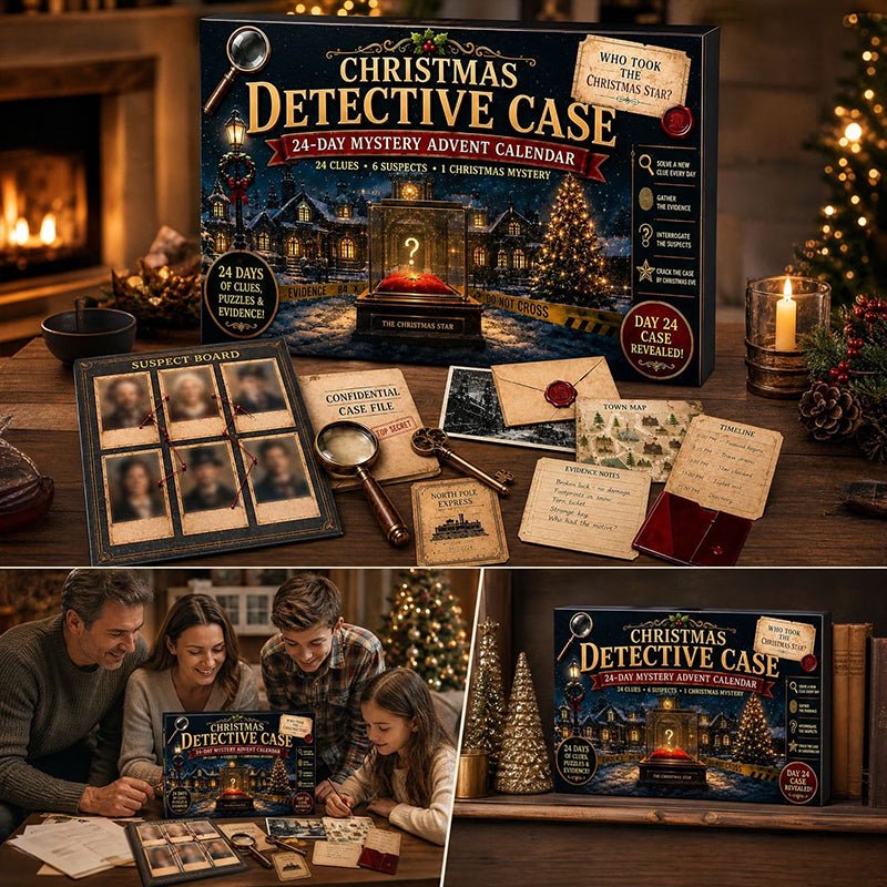 24-Day Mystery Adventure Advent Calendar – Christmas Puzzle Escape Room Game with 6 Themes, Daily Surprise Discovery - NovaTech