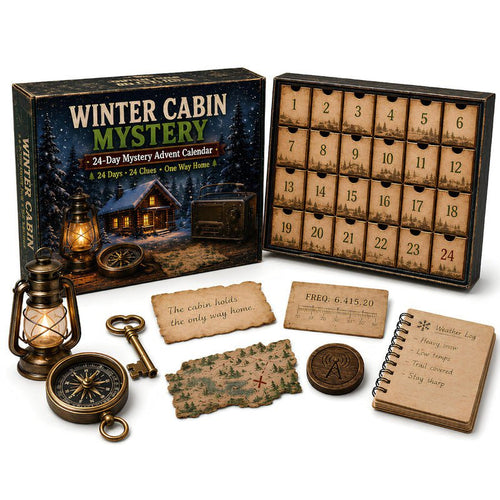 24-Day Mystery Adventure Advent Calendar – Christmas Puzzle Escape Room Game with 6 Themes, Daily Surprise Discovery - NovaTech