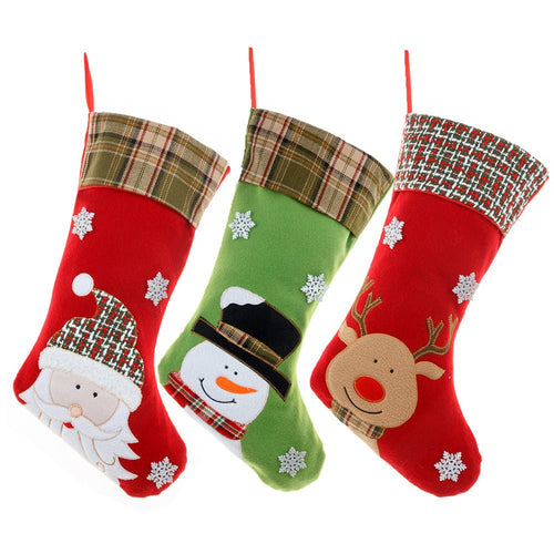 Christmas Decorations Cartoon Embroidery Christmas Socks Christmas Socks Gift Bag - NovaTech