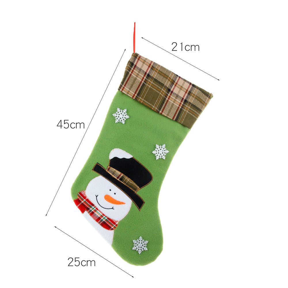 Christmas Decorations Cartoon Embroidery Christmas Socks Christmas Socks Gift Bag - NovaTech