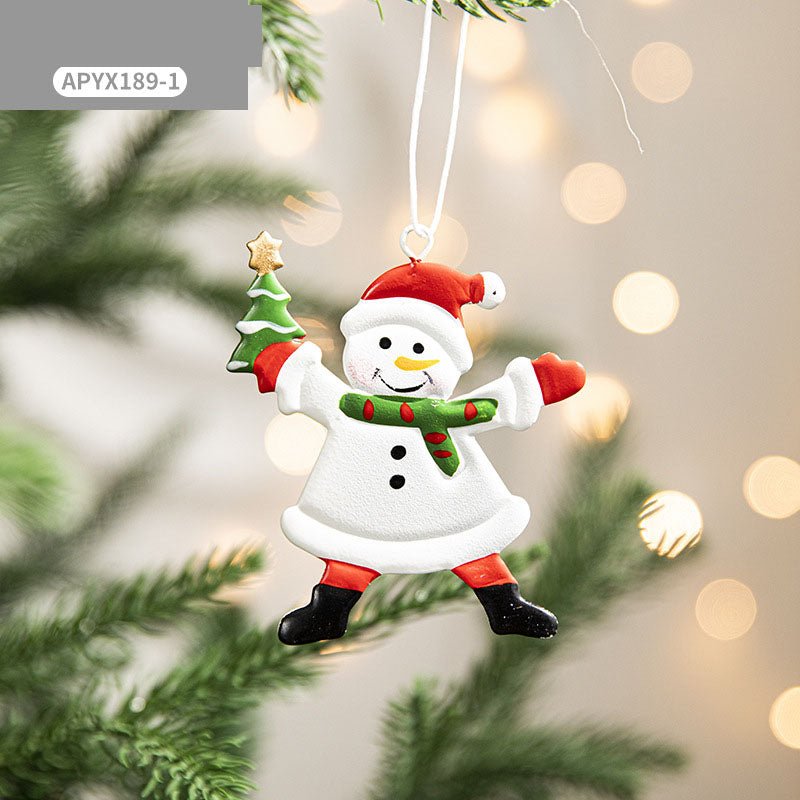 Christmas decorations, painted snowmen, Christmas pendants, Christmas tree ornaments - NovaTech