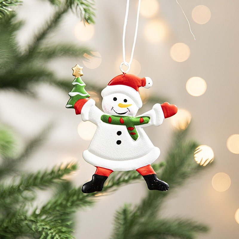 Christmas decorations, painted snowmen, Christmas pendants, Christmas tree ornaments - NovaTech