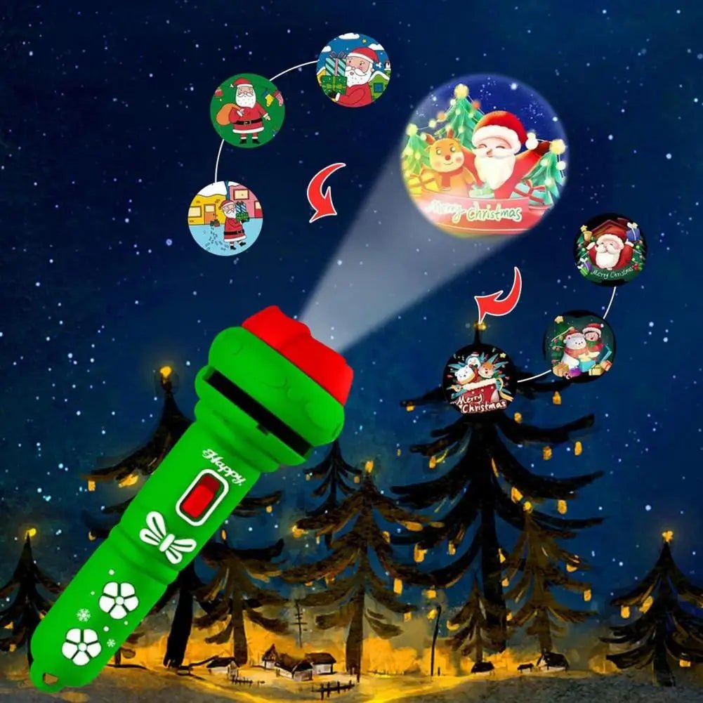 Christmas projection flashlight toy Christmas luminous toy Christmas - NovaTech