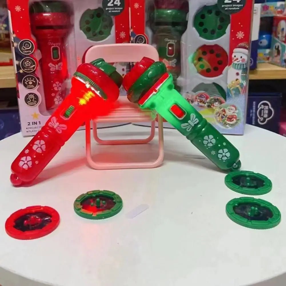 Christmas projection flashlight toy Christmas luminous toy Christmas - NovaTech