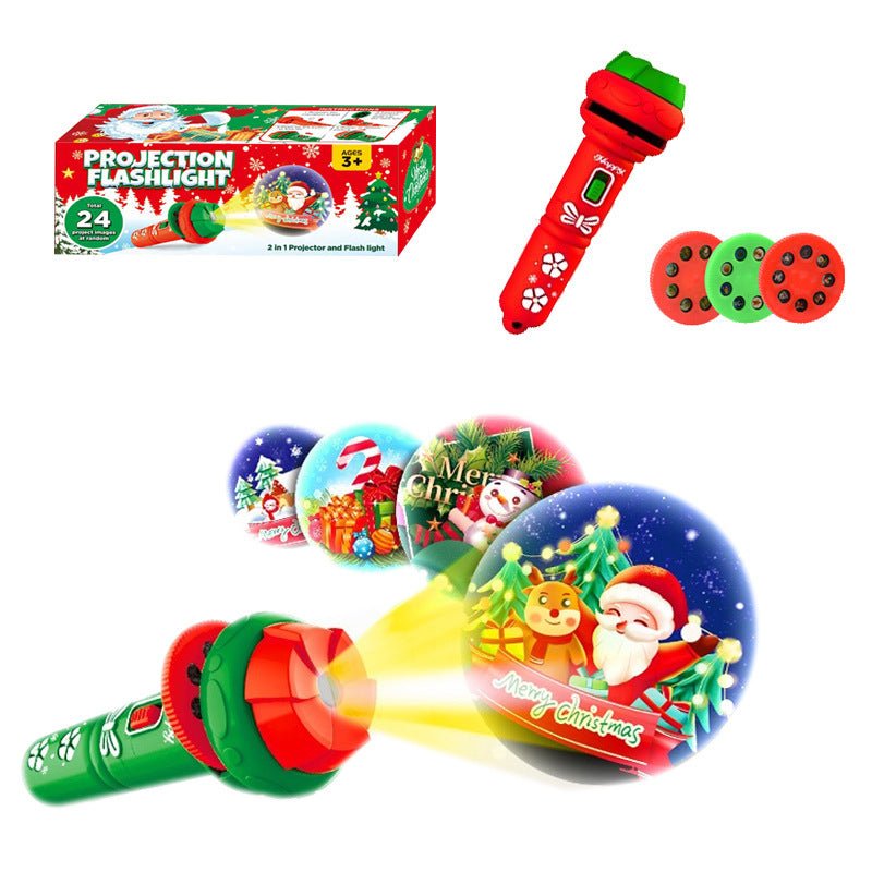 Christmas projection flashlight toy Christmas luminous toy Christmas - NovaTech