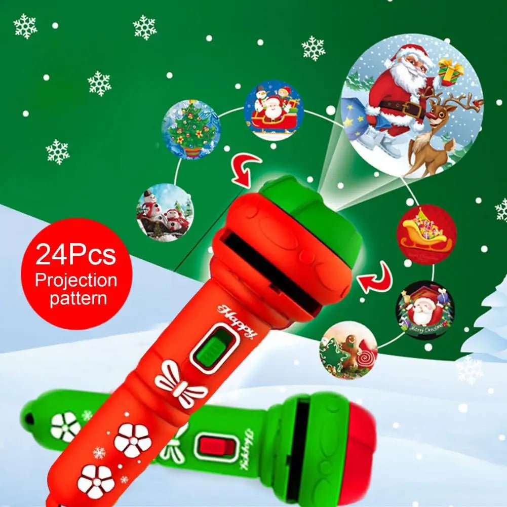Christmas projection flashlight toy Christmas luminous toy Christmas - NovaTech