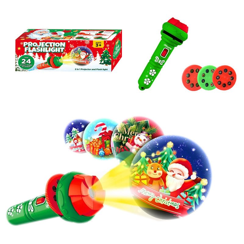 Christmas projection flashlight toy Christmas luminous toy Christmas - NovaTech