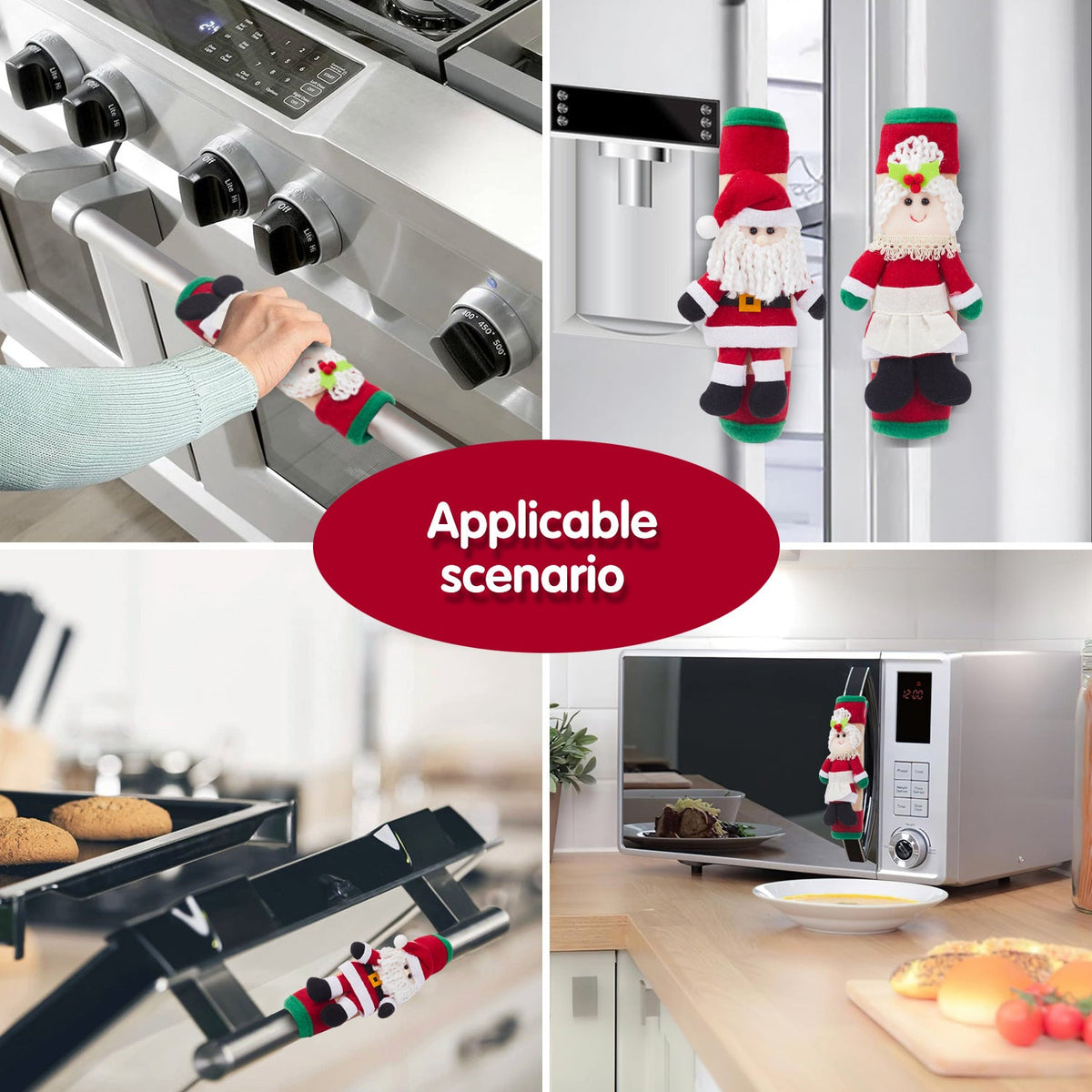 Christmas refrigerator set accessories Christmas ornaments Christmas gifts decorations - NovaTech
