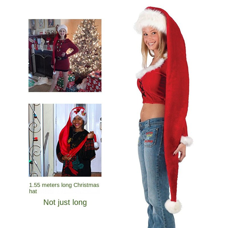 Christmas supplies, Christmas hats, extended adult Christmas hats, adult plush Christmas hats, Christmas props - NovaTech