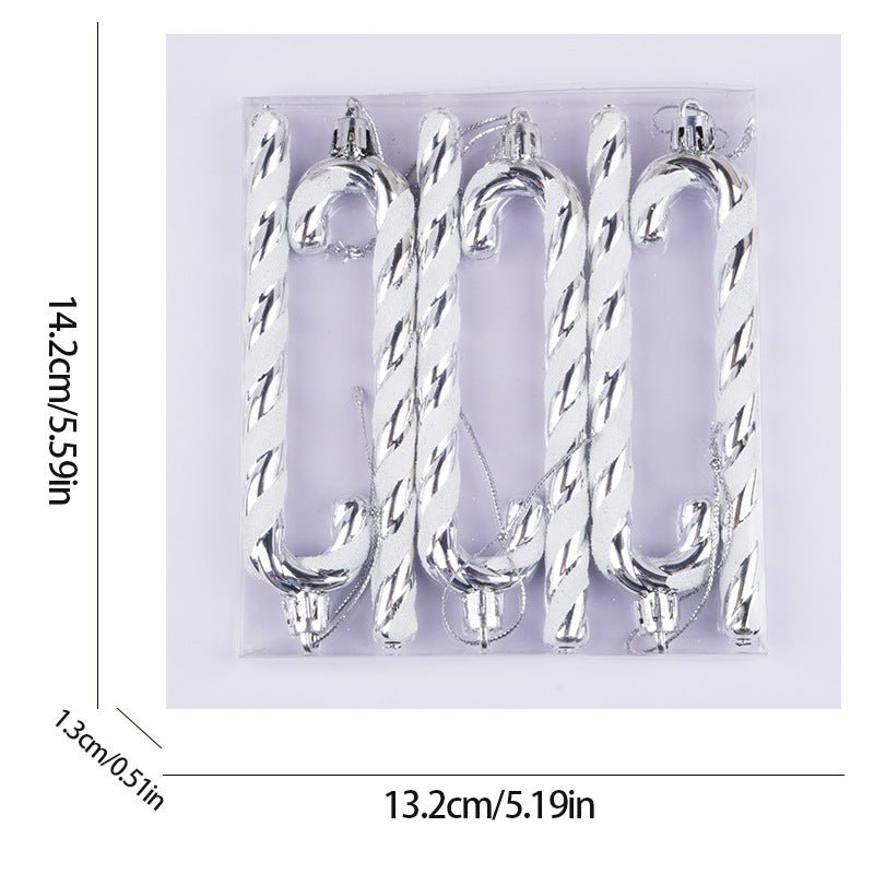 Christmas tree decorations, Christmas decorations, Christmas shaped balls, 12CM crutches - NovaTech
