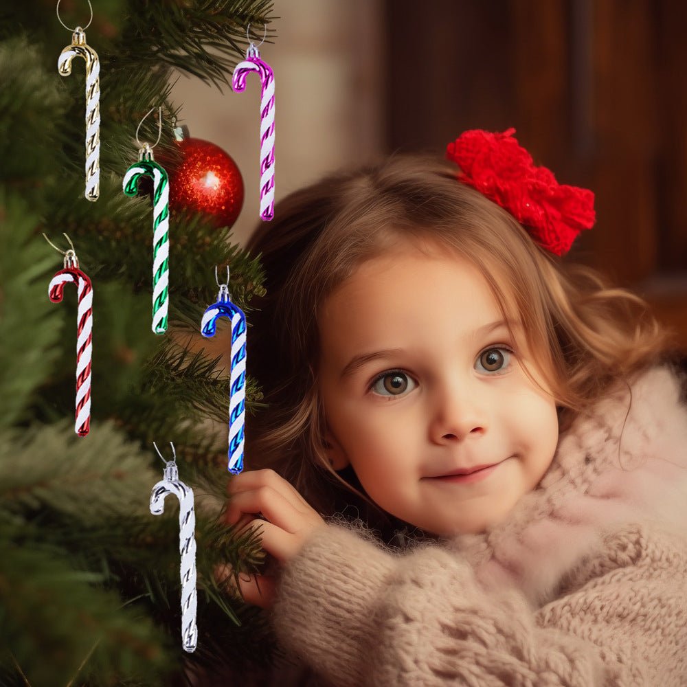 Christmas tree decorations, Christmas decorations, Christmas shaped balls, 12CM crutches - NovaTech