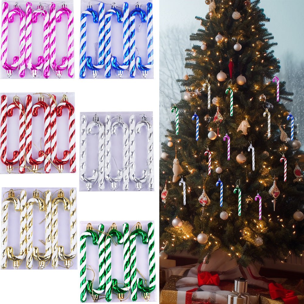Christmas tree decorations, Christmas decorations, Christmas shaped balls, 12CM crutches - NovaTech