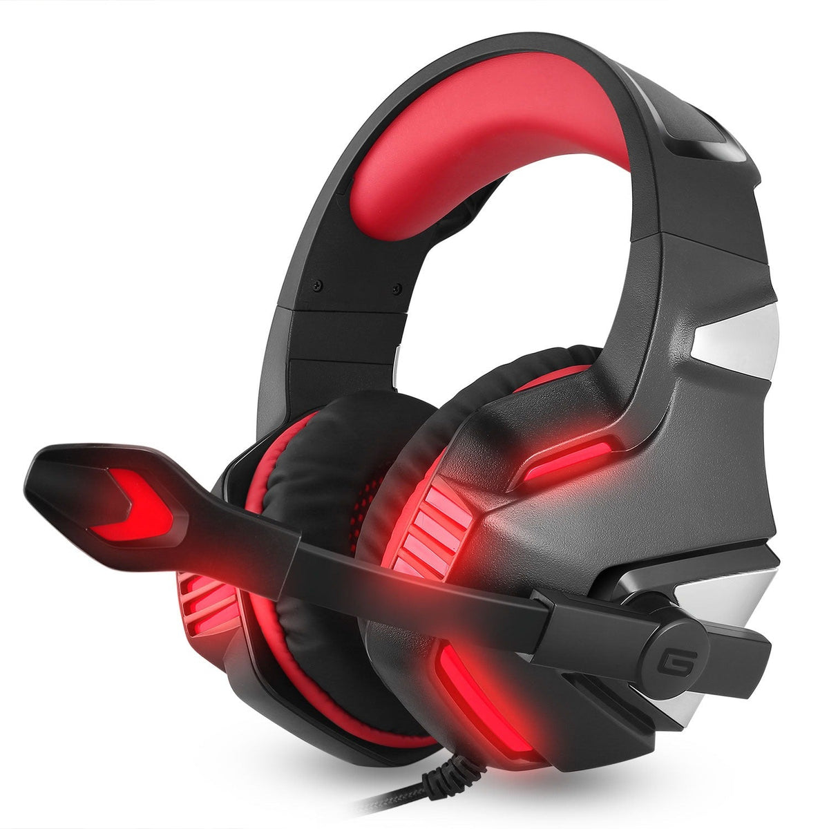 Head mounted gaming headphones RGB headphones wired headphones mobile phones computers subwoofers - NovaTech
