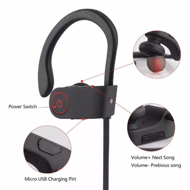 Over-the-ear sports wireless Bluetooth stereo headphones - NovaTech