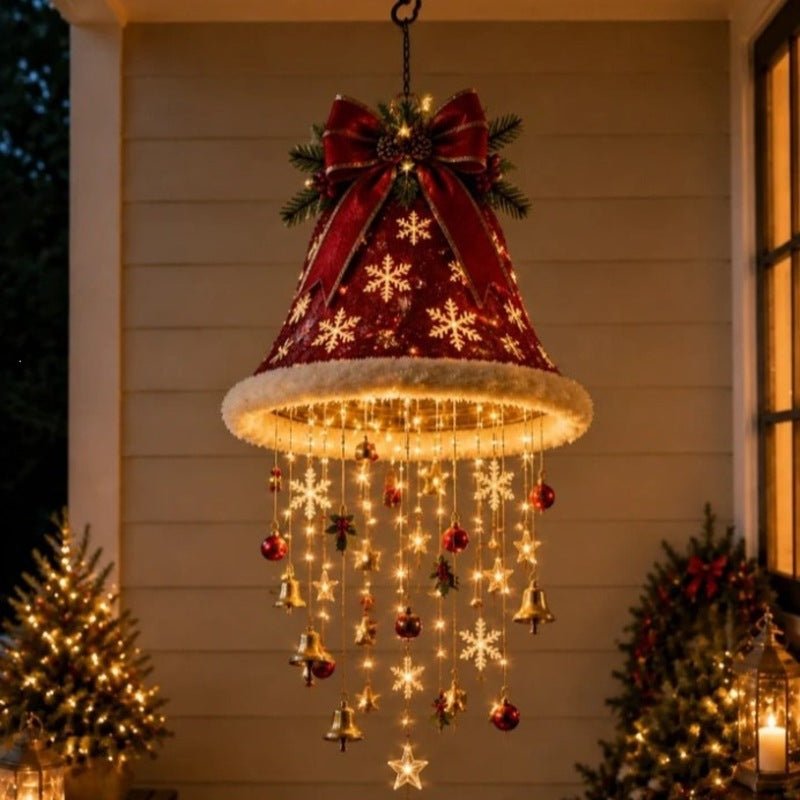 Santa Hat Hanging Light - Warm LED Glow - Christmas Gift for Festive Decor Lovers - NovaTech